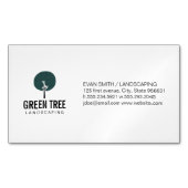 Boom Icoon / Landschapsarchitect Magnetisch Visitekaartje (Voorkant)