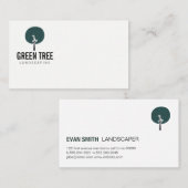 Boom Icoon / Landschapsarchitect Visitekaartje (Voorkant / Achterkant)