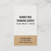 Boom Icoon | Landschapsarchitectuur | Tuinman Visitekaartje (Achterkant)