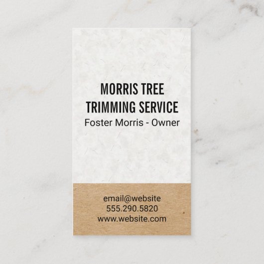 Boom Icoon | Landschapsarchitectuur | Tuinman Visitekaartje (Achterkant)