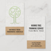 Boom Icoon | Landschapsarchitectuur | Tuinman Visitekaartje (Voorkant / Achterkant)