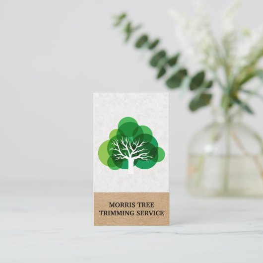 Boom Icoon | Landschapsarchitectuur | Tuinman Visitekaartje (Staand voorkant)