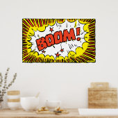 BOOM! II (grotere afmetingen) Poster (Keuken)