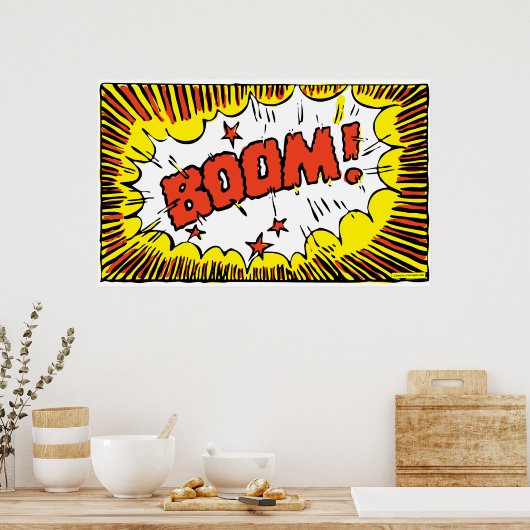 BOOM! II (grotere afmetingen) Poster (Keuken)