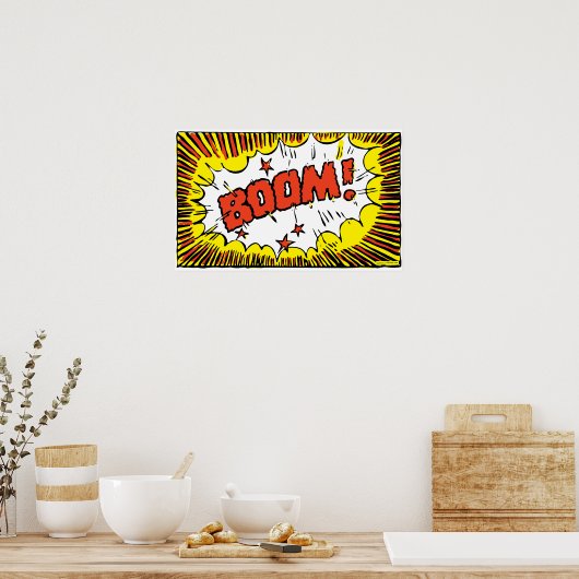 BOOM! II (kleinere maten) Poster (Keuken)
