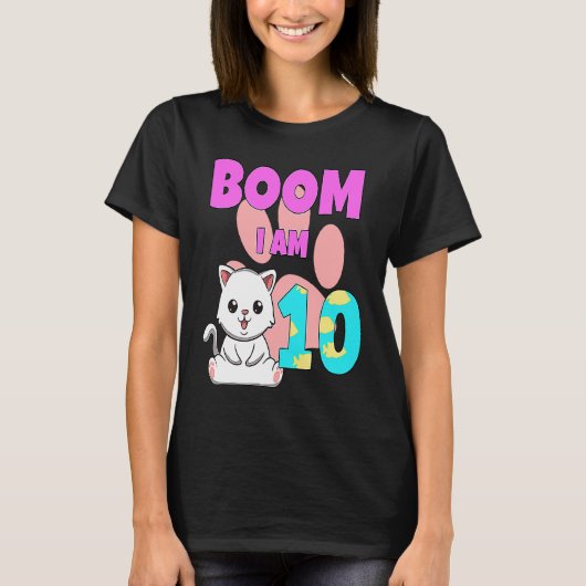 Boom Ik ben 10 Kat T-shirt (Voorkant)