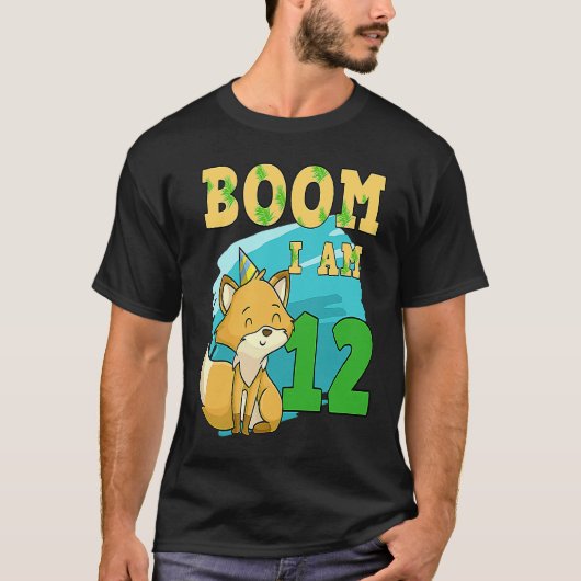 Boom Ik ben 12 Kat T-shirt (Voorkant)