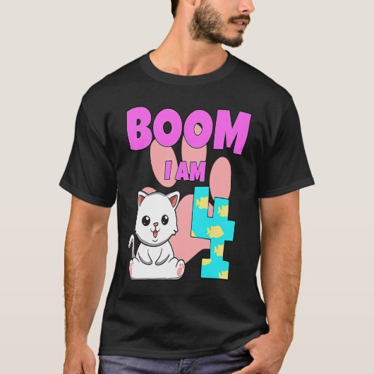 Boom Ik ben 4 Kat T-shirt (Voorkant)
