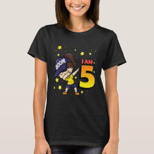 Boom Ik ben 5 Meisje Verjaardag 5e Verjaardagsfees T-shirt