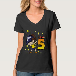 Boom Ik ben 5 Meisje Verjaardag 5e Verjaardagsfees T-shirt