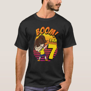 Boom ik ben 7 Meisje Verjaardag 7e Verjaardagsfees T-shirt