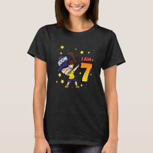 Boom Ik ben 7 Meisje Verjaardag 7e Verjaardagsfees T-shirt