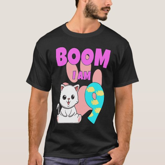 Boom Ik ben 9 Kat T-shirt (Voorkant)