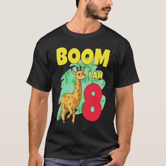 Boom Im 8 Giraffe T-shirt (Voorkant)