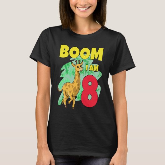 Boom Im 8 Giraffe T-shirt (Voorkant)