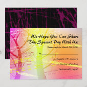 Boom in Bossen Bar Mitzvah Uitnodiging (Voorkant / Achterkant)