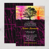 Boom in Bossen Bar Mitzvah Uitnodiging (Voorkant / Achterkant)