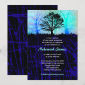 Boom in Bossen Bar Mitzvah Uitnodiging (Voorkant / Achterkant)