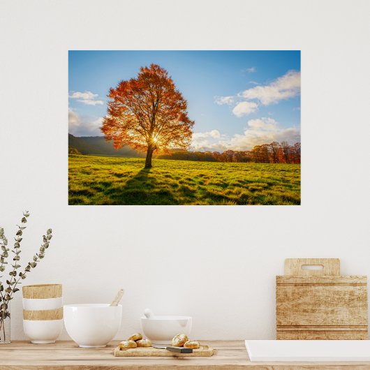 Boom in brand poster (Keuken)