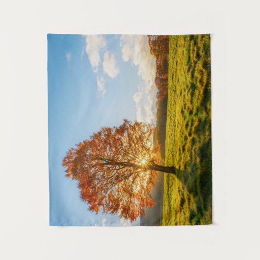 Boom in brand wandkleed (Voorkant)