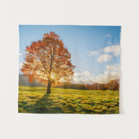 Boom in brand wandkleed (Voorkant (horizontaal))