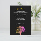 Boom in de balk Bossen Mitzvah Reception Card Informatiekaartje (Staand voorkant)