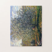 Boom in de bloem bij Vetheuil Monet Fine Art Legpuzzel (Verticaal)