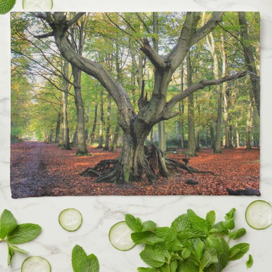 Boom in de Bossen Theedoek (Gevouwen)