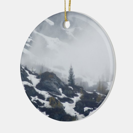 Boom in de lijst keramisch ornament (Links)