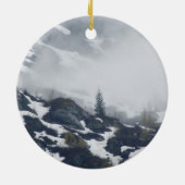 Boom in de lijst keramisch ornament (Achterkant)