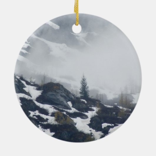 Boom in de lijst keramisch ornament (Achterkant)