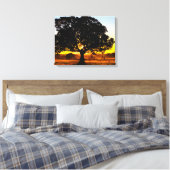 Boom in de ochtend canvas afdruk (Insitu (Slaapkamer))