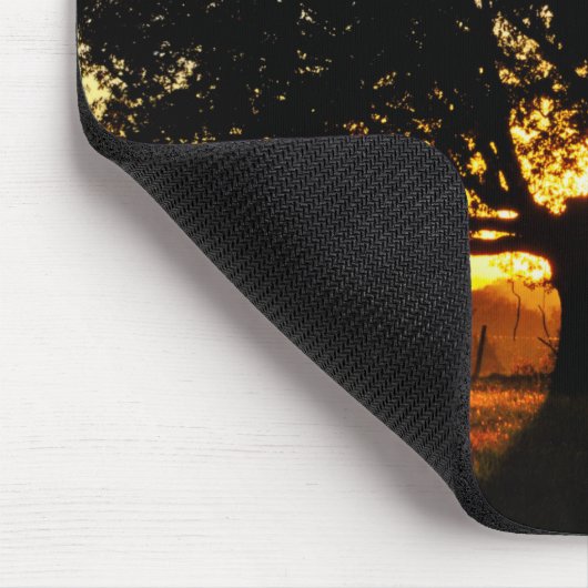 Boom in de ochtend muismat (Hoek)