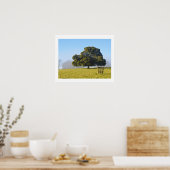 Boom in de winterzon poster (Keuken)