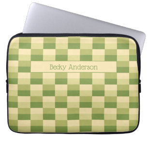 Boom in de woestijn kleuren met naam laptop sleeve
