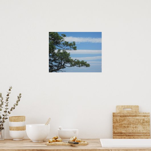 Boom in de wolken poster (Keuken)