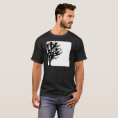 boom in doos wit/zwart t-shirt (Voorkant volledig)