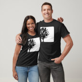 boom in doos wit/zwart t-shirt (Unisex)