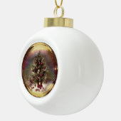 Boom in een bubbel keramische bal ornament (Rechts)