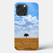 Boom in een geoogst tarweveld Case-Mate iPhone case (Achterkant)