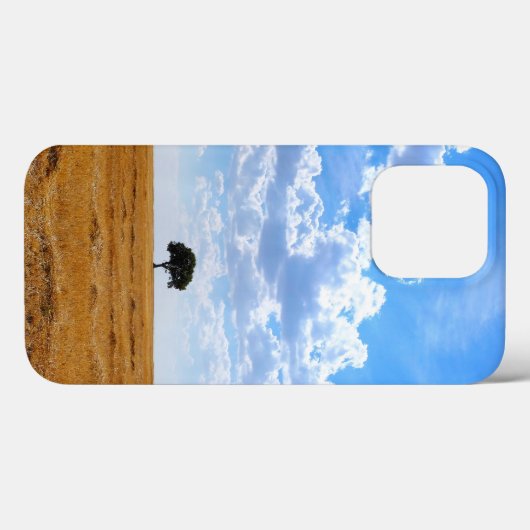 Boom in een geoogst tarweveld Case-Mate iPhone case (Achterkant (horizontaal))