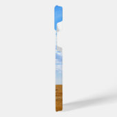 Boom in een geoogst tarweveld iPhone hoesje (Linkerkant)