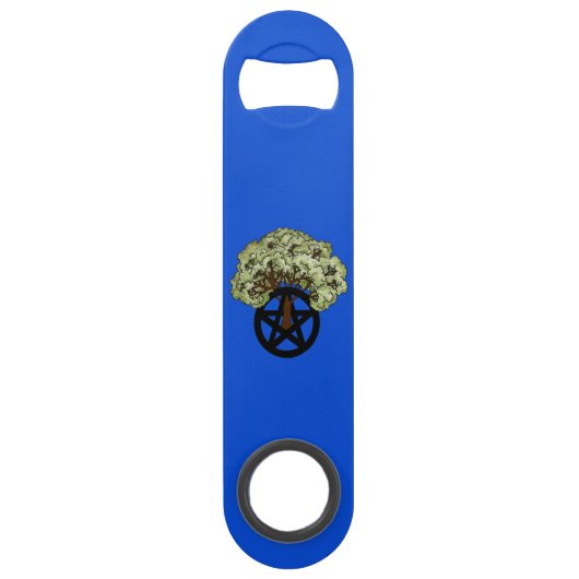 Boom in een pentakelbalksleutel speed flessenopener (Achterkant)