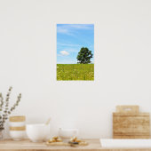 Boom in een Poster veld (Keuken)