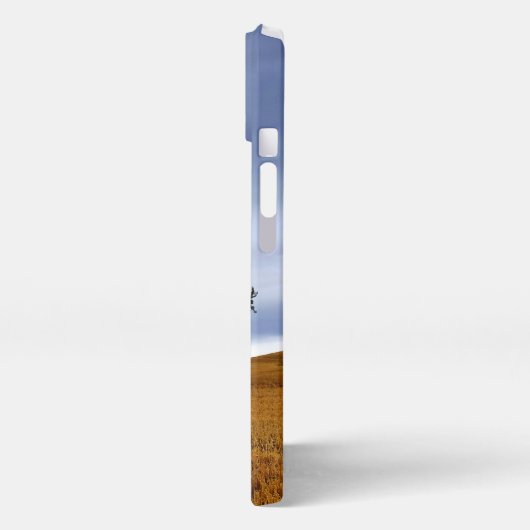 Boom in een tarweveld iPhone hoesje (Linkerkant)