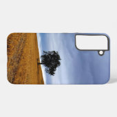 Boom in een tarweveld samsung galaxy hoesje (Achterkant horizontaal)