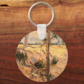 Boom in een veld op een zonnige dag door Vincent v Sleutelhanger (Voorkant)