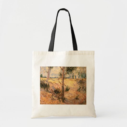 Boom in een veld op een zonnige dag door Vincent v Tote Bag (Voorkant)