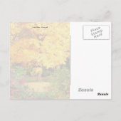 Boom in goud briefkaart (Achterkant)