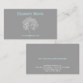 BOOM IN GRIJS/AQUA Visitekaartje (Voorkant / Achterkant)
